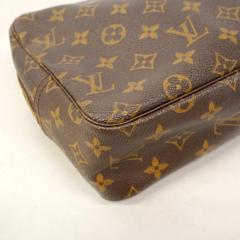 【6hb0395】ルイヴィトン ポーチ モノグラム トゥルーストワレット28 M47522 ブラウン【中古】レディース