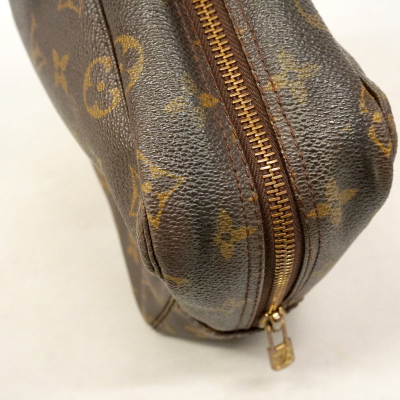 【6hb0395】ルイヴィトン ポーチ モノグラム トゥルーストワレット28 M47522 ブラウン【中古】レディース