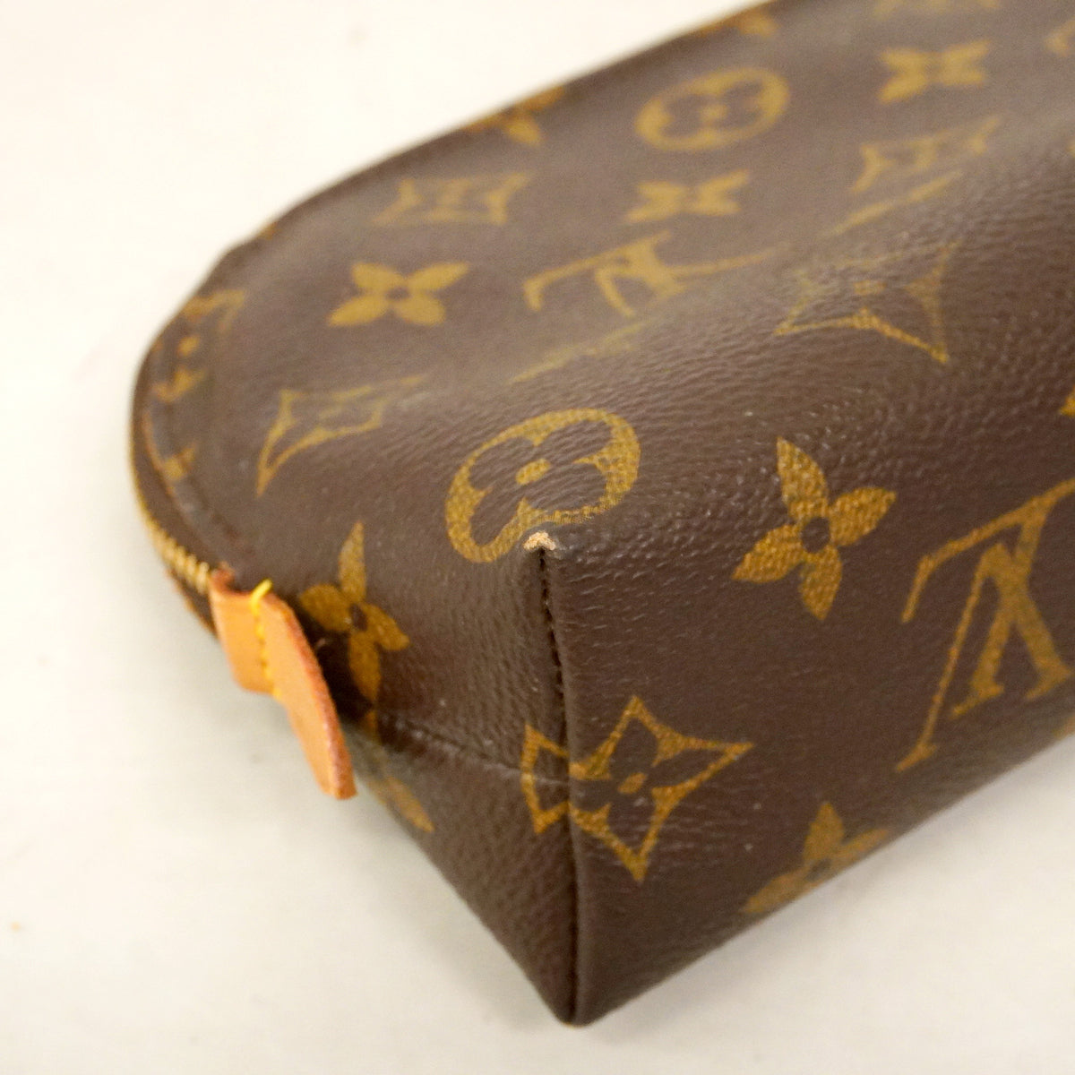 【6hb0396】ルイヴィトン ポーチ モノグラム ポシェットコスメティック M47515 ブラウン【中古】レディース