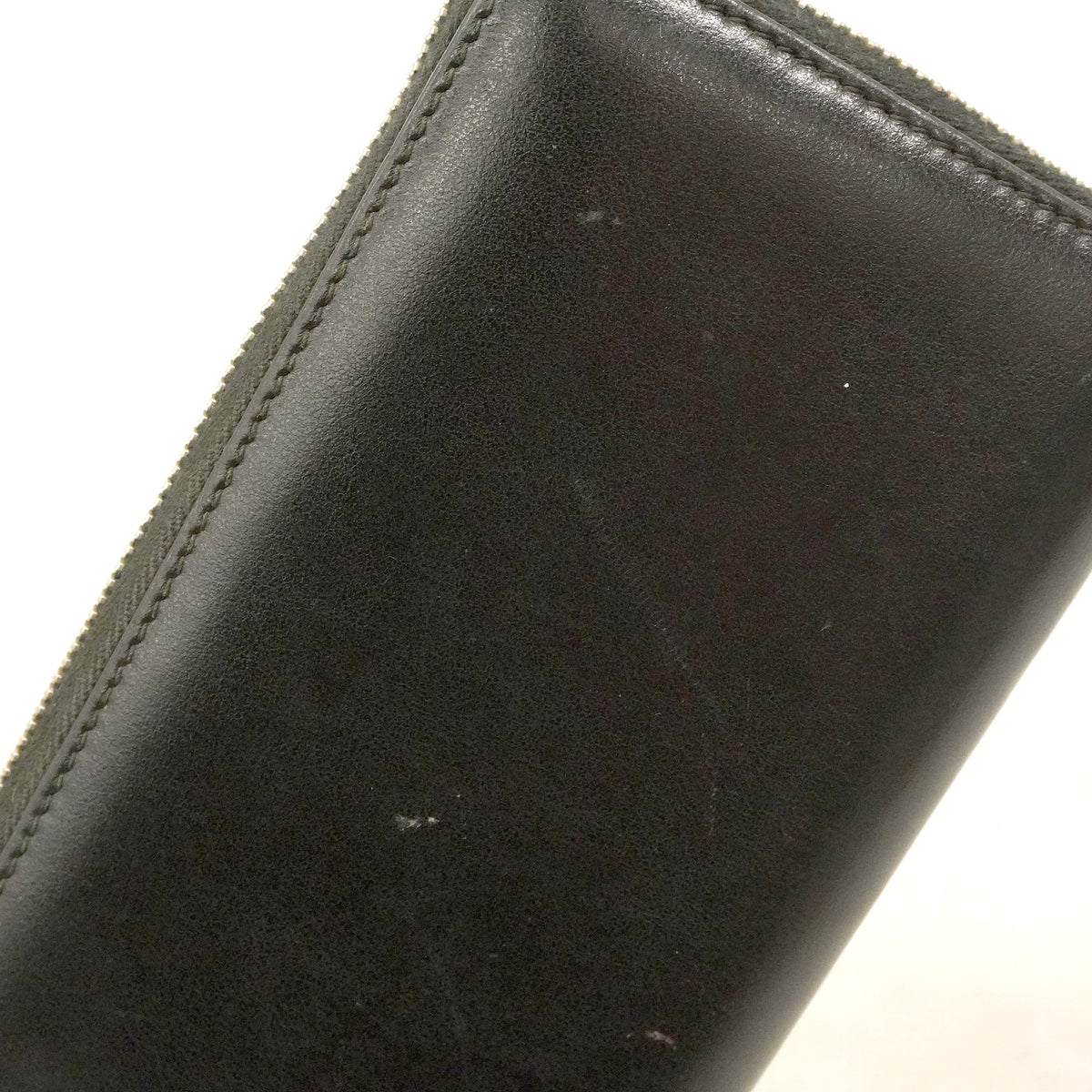 【6hb0397-k】グッチ 長財布 グッチブレード 597677 レザー ブラック シルバー金具【中古】メンズ
