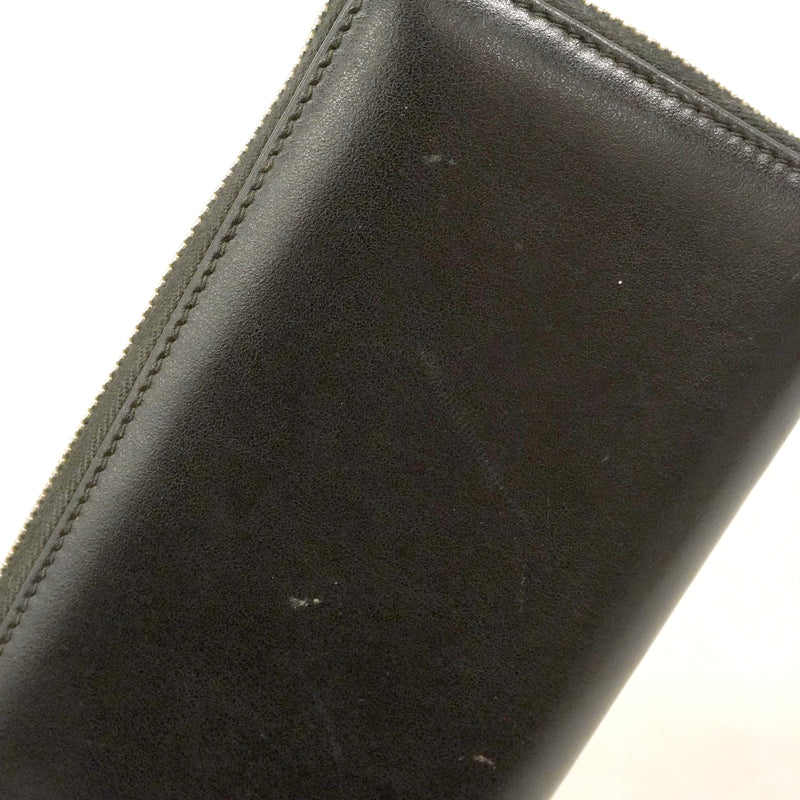 【6hb0397-k】グッチ 長財布 グッチブレード 597677 レザー ブラック シルバー金具【中古】メンズ