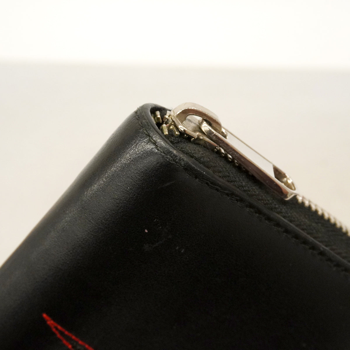 【6hb0397-k】グッチ 長財布 グッチブレード 597677 レザー ブラック シルバー金具【中古】メンズ