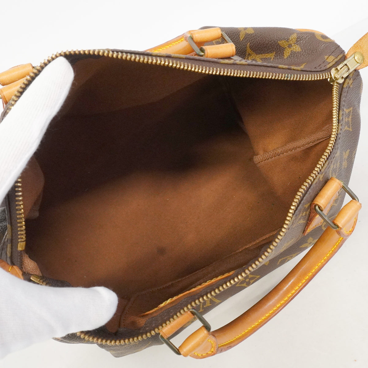 【6hb0410】ルイヴィトン ハンドバッグ モノグラム スピーディ30 M41108 ブラウン【中古】レディース