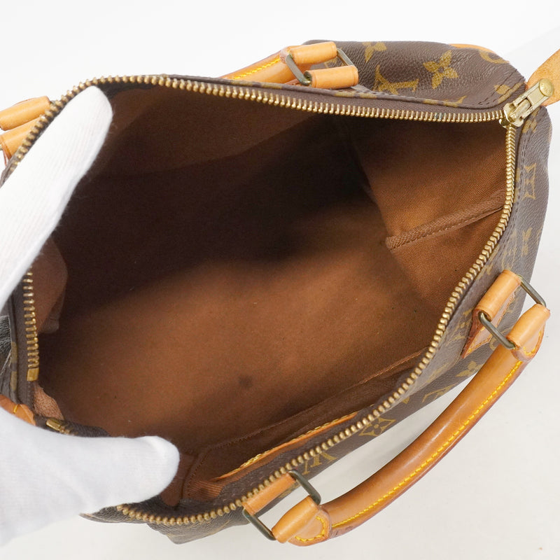 【6hb0410】ルイヴィトン ハンドバッグ モノグラム スピーディ30 M41108 ブラウン【中古】レディース