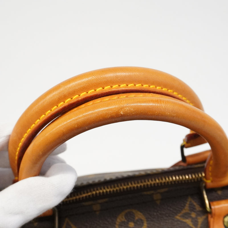 【6hb0410】ルイヴィトン ハンドバッグ モノグラム スピーディ30 M41108 ブラウン【中古】レディース