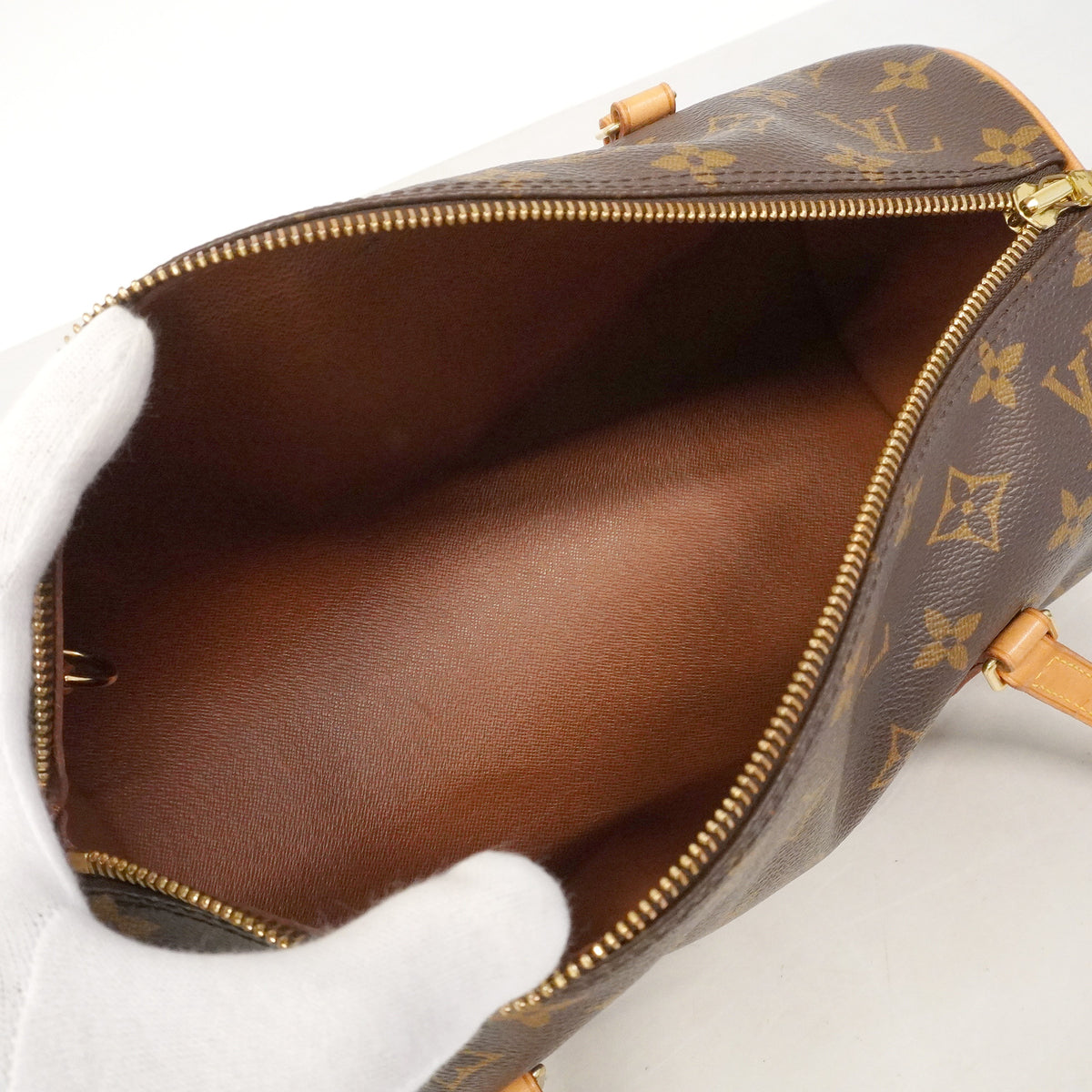 【6hb0411】ルイヴィトン ハンドバッグ モノグラム パピヨン30 M51385 ブラウン【中古】レディース