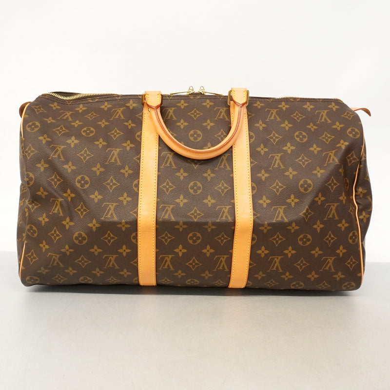 【6hb0412】ルイヴィトン ボストンバッグ モノグラム キーポル50 M41426 ブラウン【中古】メンズ レディース ユニセックス
