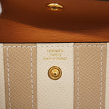 【6hb0416】エルメス ベルト ケリーベルト ヴォーエプソン トレンチ ゴールド金具 K刻印【中古】レディース