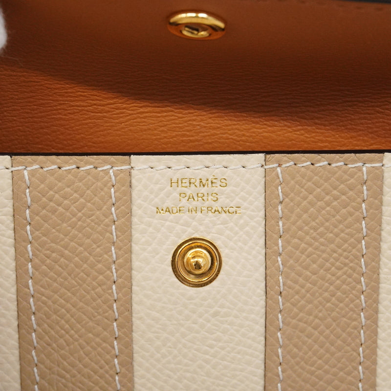 【6hb0416】エルメス ベルト ケリーベルト ヴォーエプソン トレンチ ゴールド金具 K刻印【中古】レディース