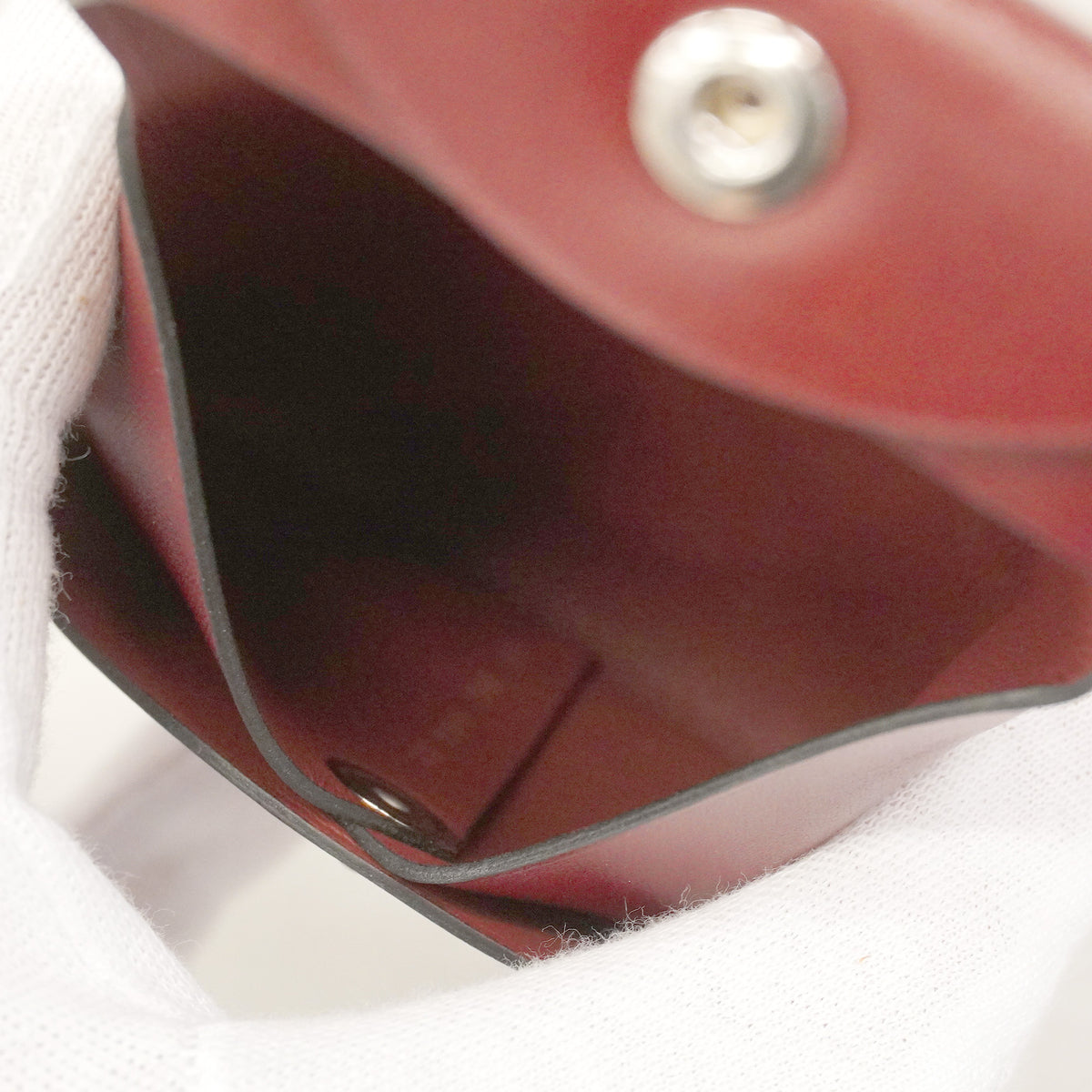 【6hb0418】エルメス コインケース バスティア ボックスカーフ ルージュアッシュ シルバー金具 W刻印【中古】メンズ レディース ユニセックス