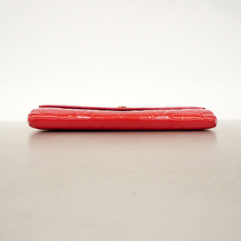 【6hb0424】ルイヴィトン 長財布 ヴェルニ ポルトフォイユサラ M93633 ローズポップ【中古】レディース