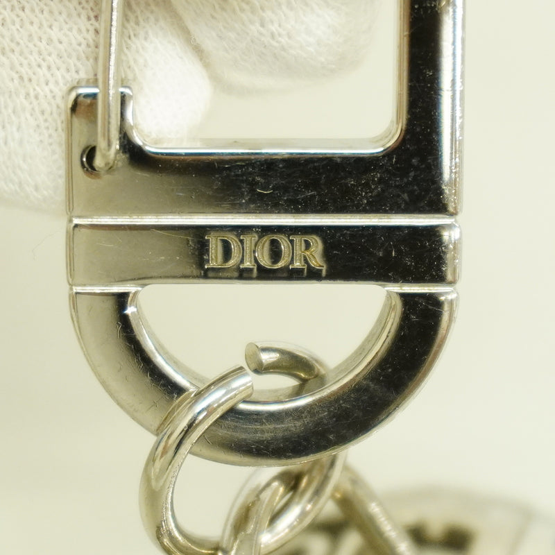【6hb0433】クリスチャンディオール AirPodsケース オブリーク メタル シルバー シルバー金具【中古】レディース