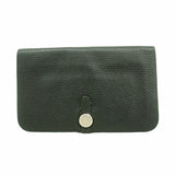 【6hb0456】エルメス 長財布 ドゴンGM トゴ ブラック シルバー金具 □L刻印【中古】メンズ レディース ユニセックス