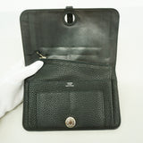 【6hb0456】エルメス 長財布 ドゴンGM トゴ ブラック シルバー金具 □L刻印【中古】メンズ レディース ユニセックス