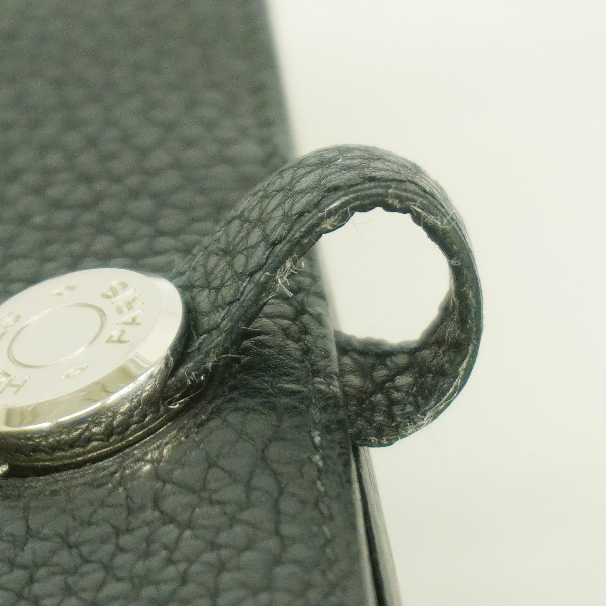【6hb0456】エルメス 長財布 ドゴンGM トゴ ブラック シルバー金具 □L刻印【中古】メンズ レディース ユニセックス
