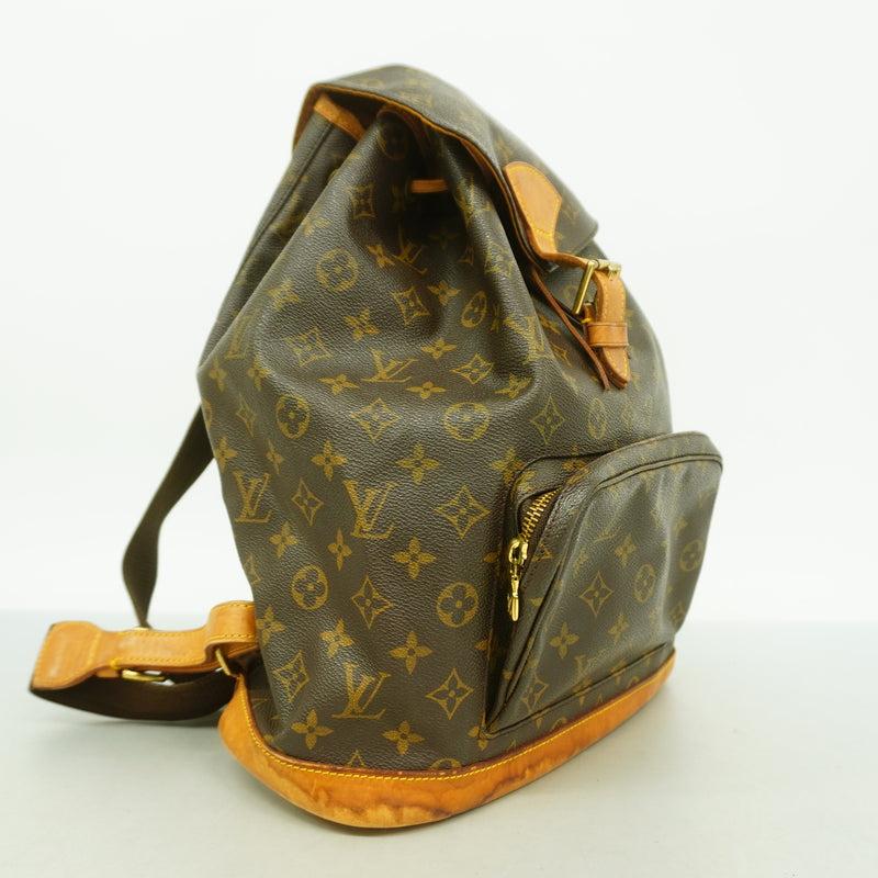 【6hb0457】ルイヴィトン リュック・デイパック モノグラム モンスリGM M51135 ブラウン【中古】メンズ レディース ユニセックス