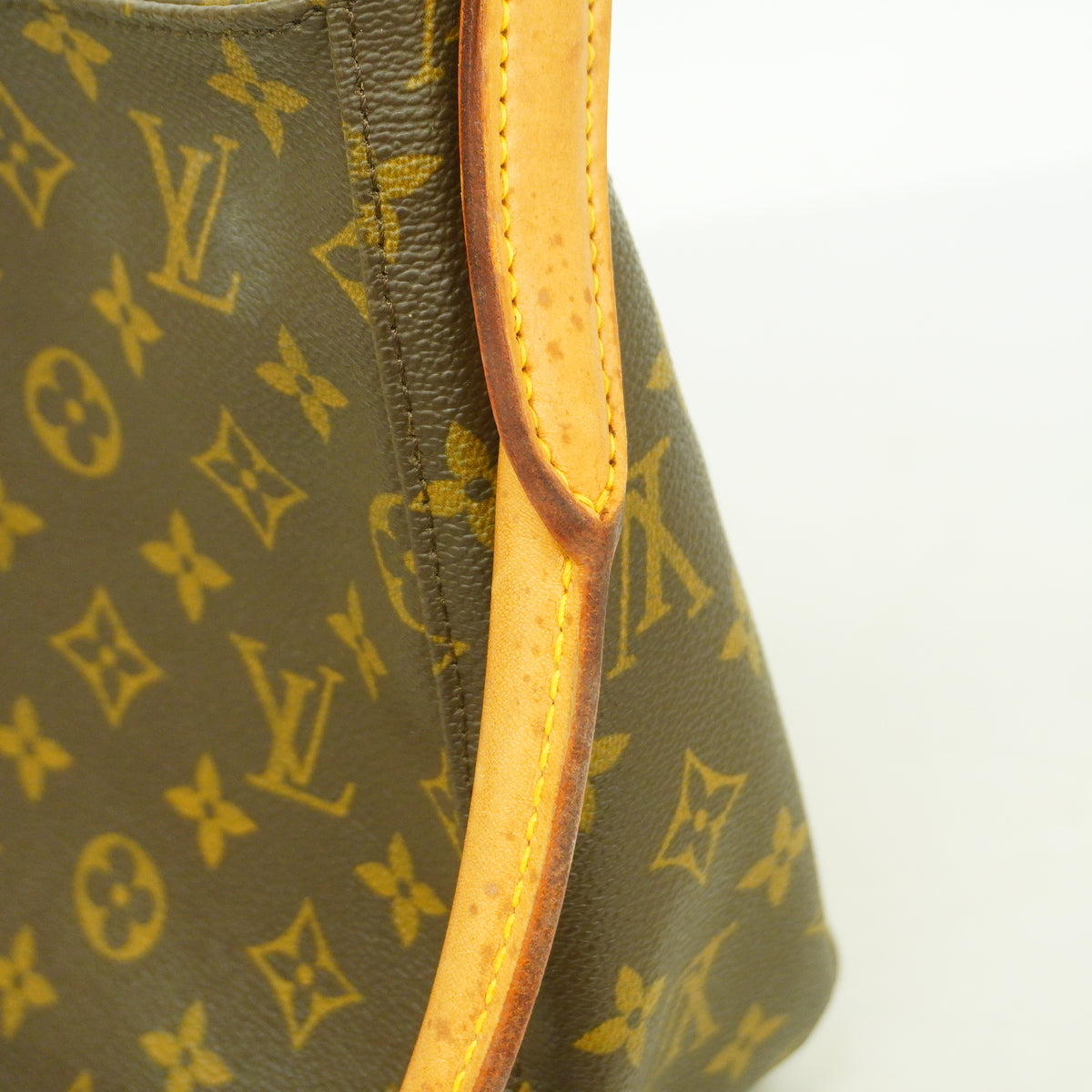 【6hb0458】ルイヴィトン ショルダーバッグ モノグラム ルーピングMM M51146 ブラウン【中古】レディース