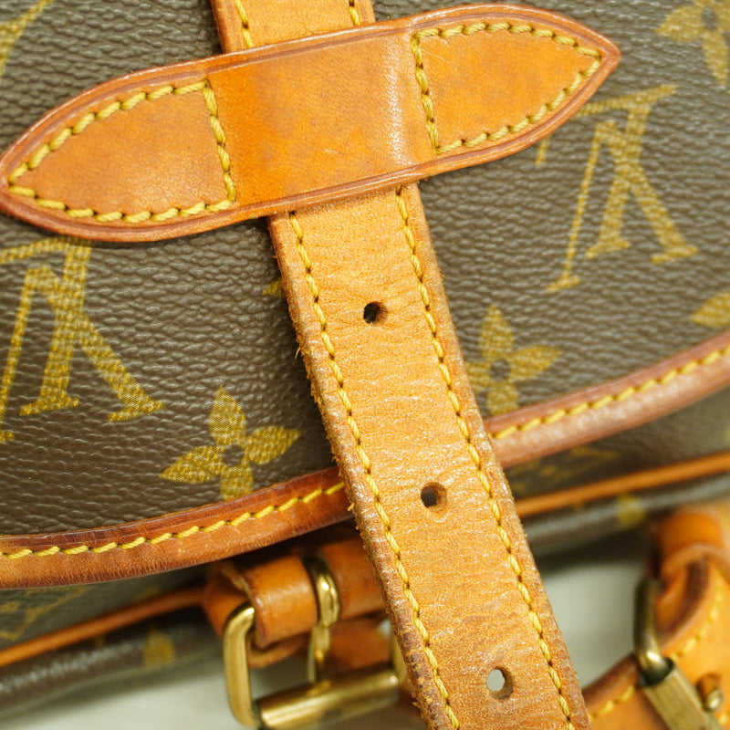 【6hb0464】ルイヴィトン ショルダーバッグ モノグラム ソミュール30 M42256 ブラウン【中古】レディース