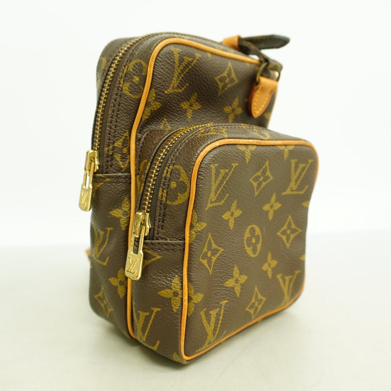 【6hb0469】ルイヴィトン ショルダーバッグ モノグラム ミニアマゾン M45238 ブラウン【中古】レディース