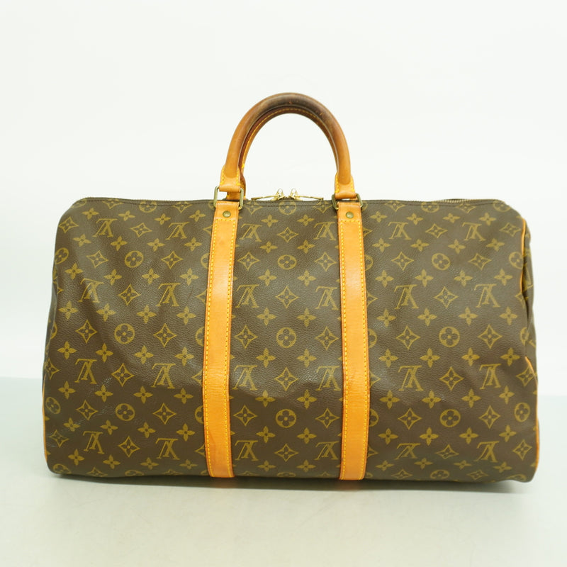 【6hb0470】ルイヴィトン ボストンバッグ モノグラム キーポル50 M41426 ブラウン【中古】メンズ レディース ユニセックス