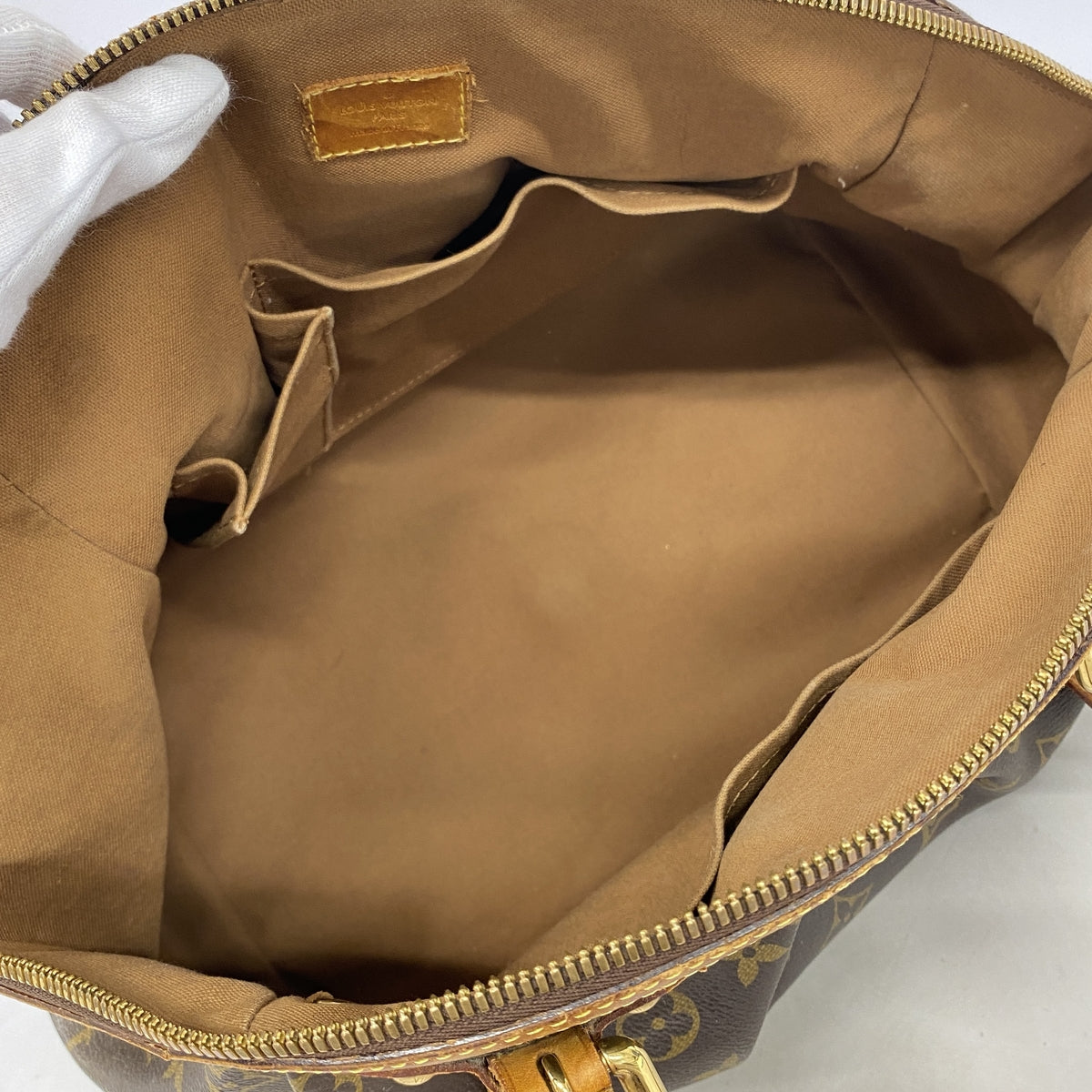 【6hb0476】ルイヴィトン ハンドバッグ モノグラム ティヴォリGM M40144 ブラウン【中古】レディース