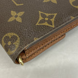【6hb0482】ルイヴィトン 長財布 モノグラム ポシェットポルトモネクレディ M61726 ブラウン【中古】レディース