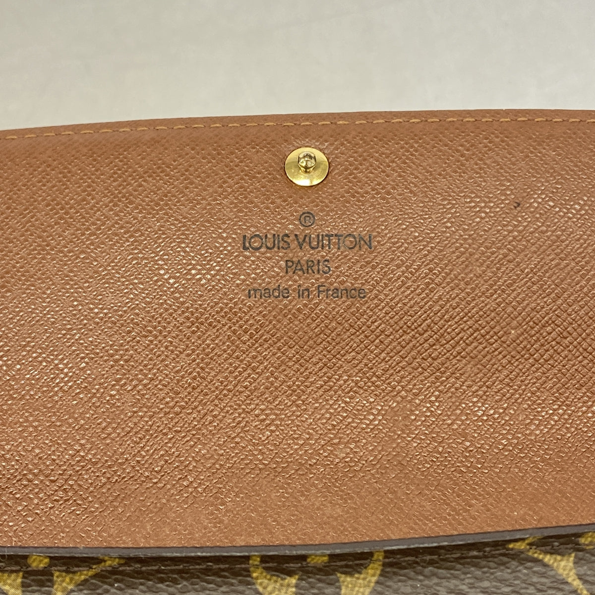 【6hb0482】ルイヴィトン 長財布 モノグラム ポシェットポルトモネクレディ M61726 ブラウン【中古】レディース