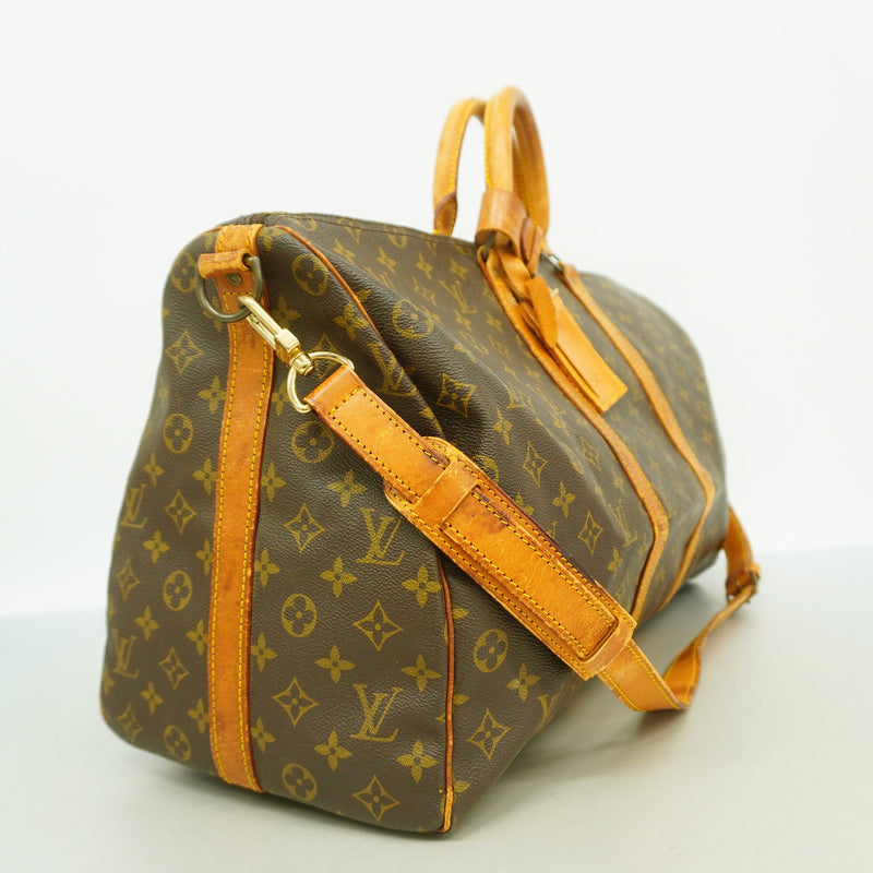 【6hb0484】ルイヴィトン ボストンバッグ モノグラム キーポルバンドリエール50 M41416 ブラウン【中古】メンズ レディース ユニセックス
