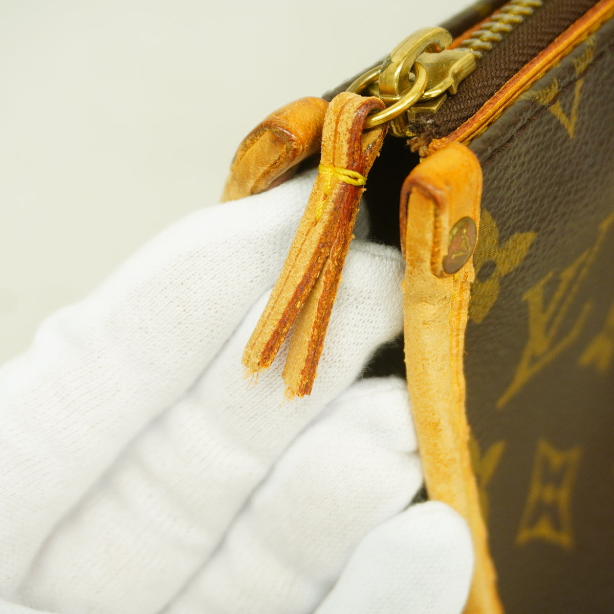 【6hb0489】ルイヴィトン ハンドバッグ モノグラム ポパンクール M40009 ブラウン【中古】レディース