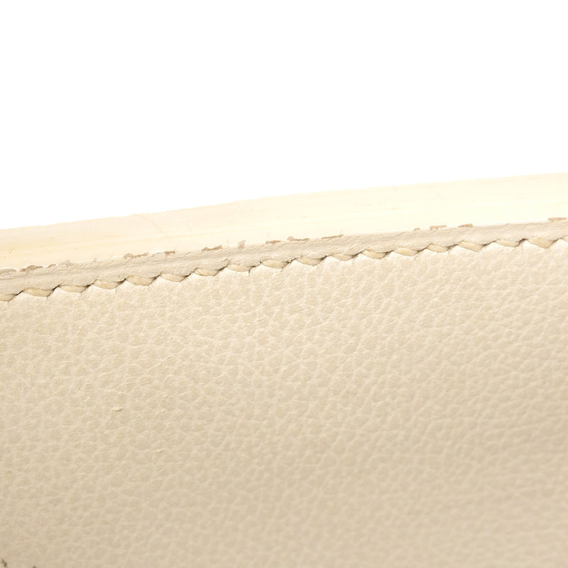 【6hb0495】エルメス ハンドバッグ バーキン35 クシュベル ホワイト ゴールド金具 □A刻印【中古】レディース
