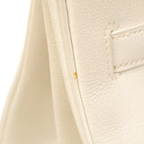 【6hb0495】エルメス ハンドバッグ バーキン35 クシュベル ホワイト ゴールド金具 □A刻印【中古】レディース