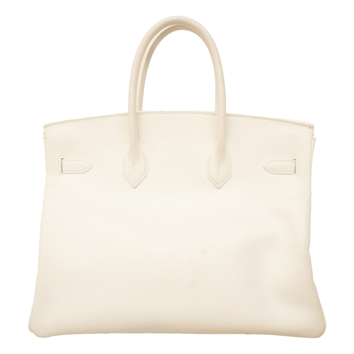 【6hb0495】エルメス ハンドバッグ バーキン35 クシュベル ホワイト ゴールド金具 □A刻印【中古】レディース