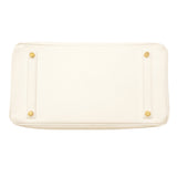 【6hb0495】エルメス ハンドバッグ バーキン35 クシュベル ホワイト ゴールド金具 □A刻印【中古】レディース