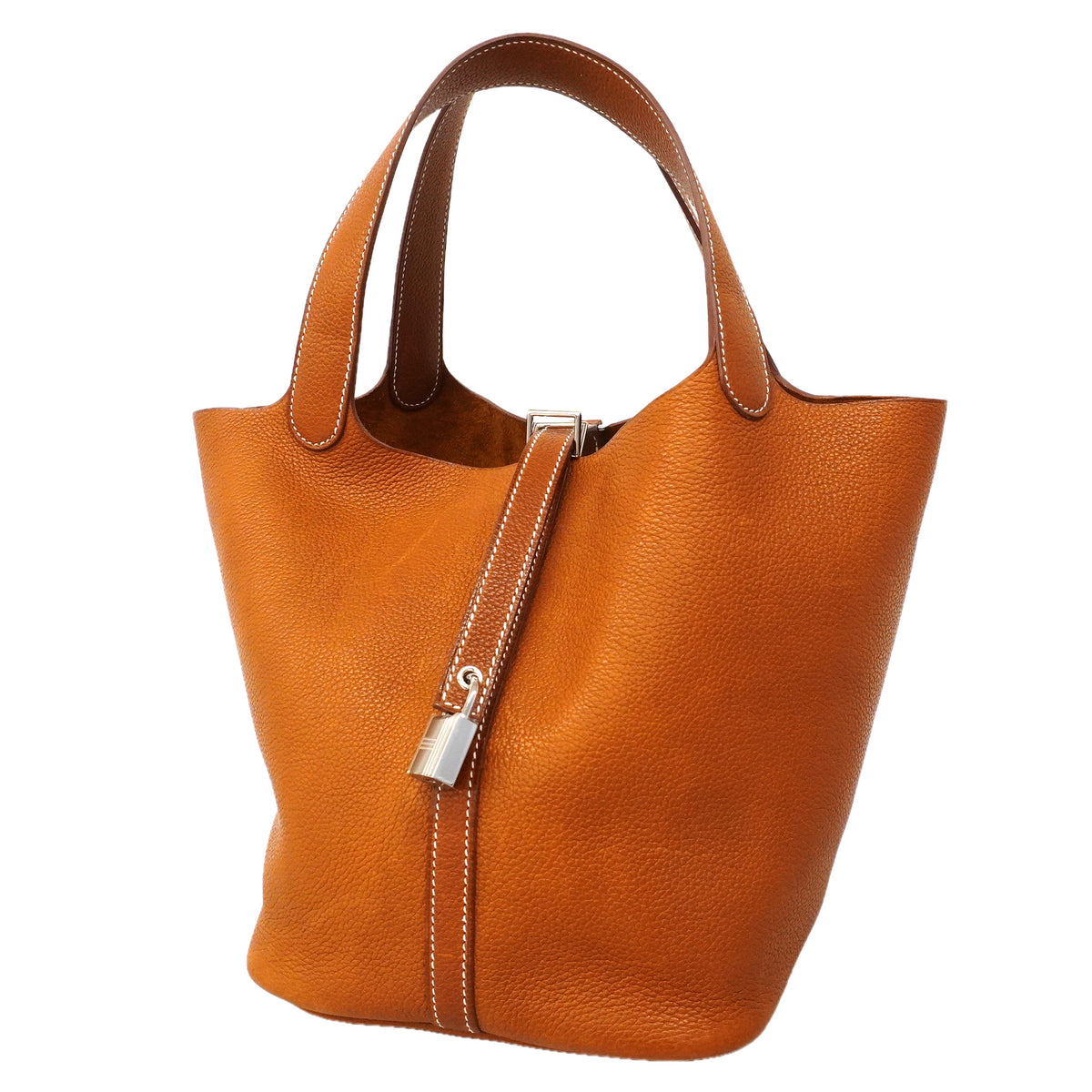 【6hb0496】エルメス ハンドバッグ ピコタンロックMM バレニアフォーブル フォーブ シルバー金具 K刻印【中古】レディース