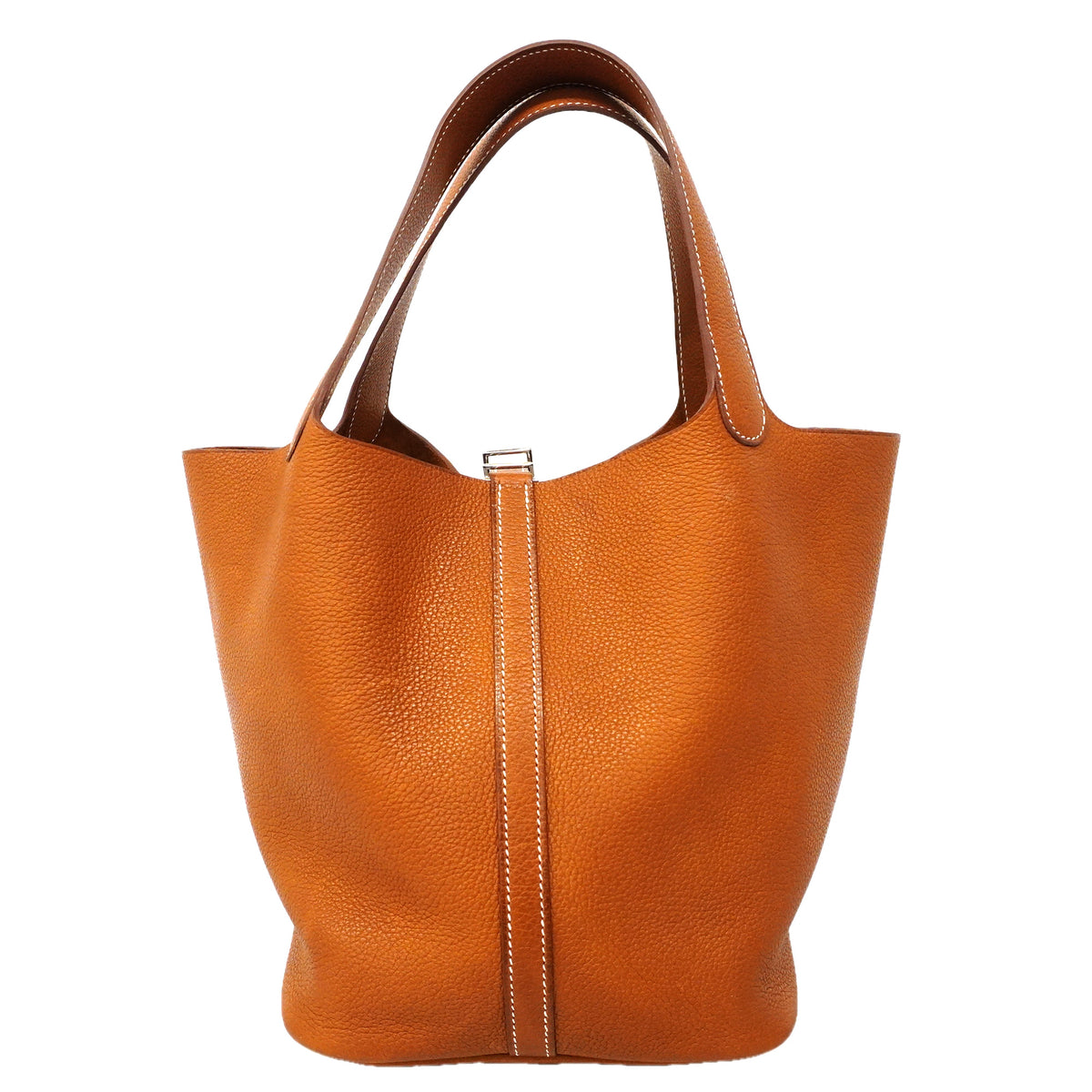 【6hb0496】エルメス ハンドバッグ ピコタンロックMM バレニアフォーブル フォーブ シルバー金具 K刻印【中古】レディース