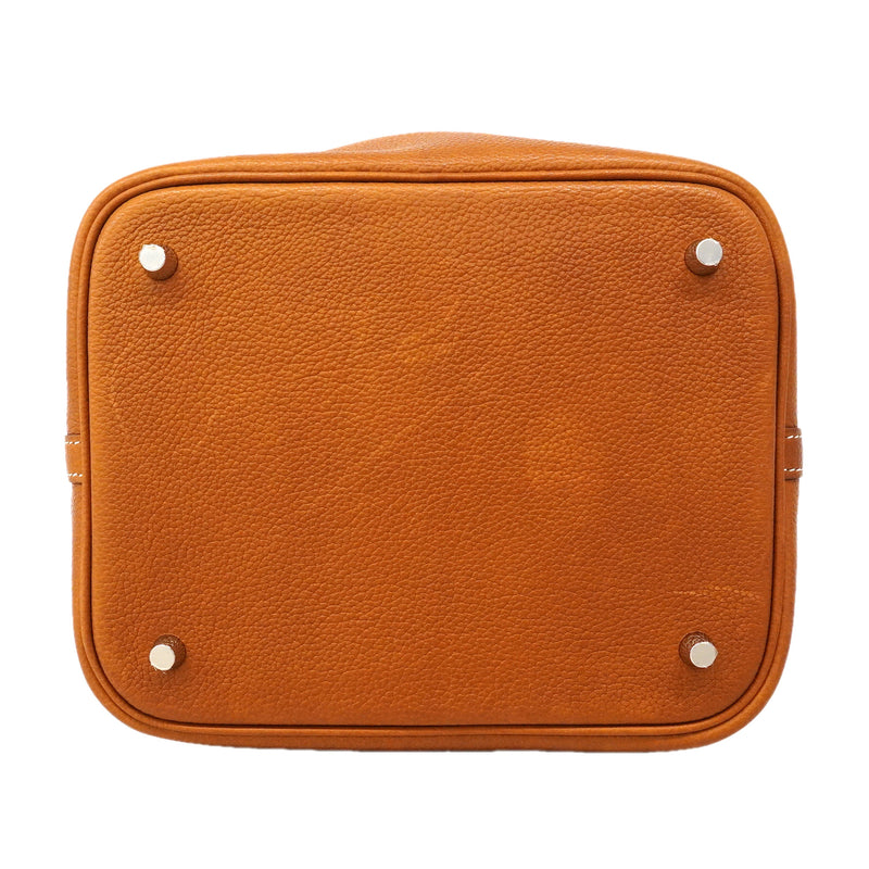 【6hb0496】エルメス ハンドバッグ ピコタンロックMM バレニアフォーブル フォーブ シルバー金具 K刻印【中古】レディース