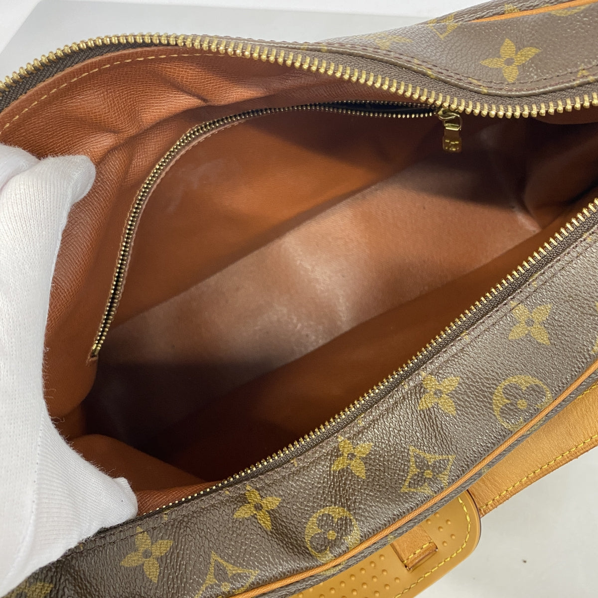 【6hb0498】ルイヴィトン ショルダーバッグ モノグラム ブローニュ35 M51260 ブラウン【中古】レディース
