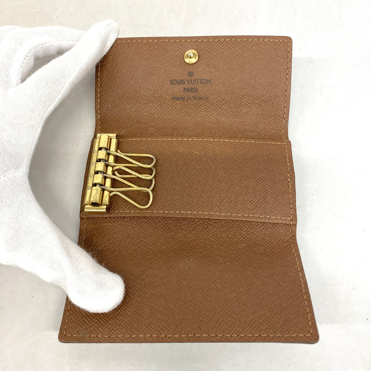 【6hb0507】ルイヴィトン キーケース モノグラム ミュルティクレ4 M69517 ブラウン【中古】メンズ レディース ユニセックス