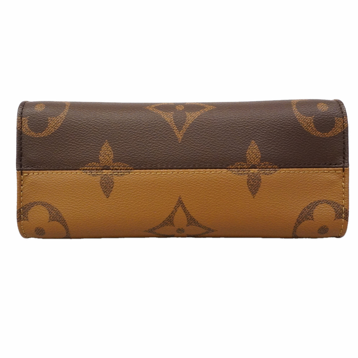 【6hb0512】ルイヴィトン ハンドバッグ モノグラム・ジャイアント リバース オンザゴーPM M46373 ブラウン 2wayバッグ【中古】レディース