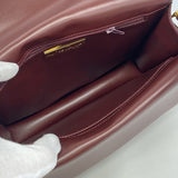 【6hb0515】カルティエ ショルダーバッグ マスト レザー ボルドー ゴールド金具【中古】レディース