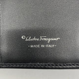 【6hb0520】サルヴァトーレフェラガモ 長財布 レザー ブラック シルバー金具【中古】レディース