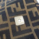 【6hb0521】フェンディ ハンドバッグ ズッカ ナイロンキャンバス ブラウン シルバー金具【中古】レディース