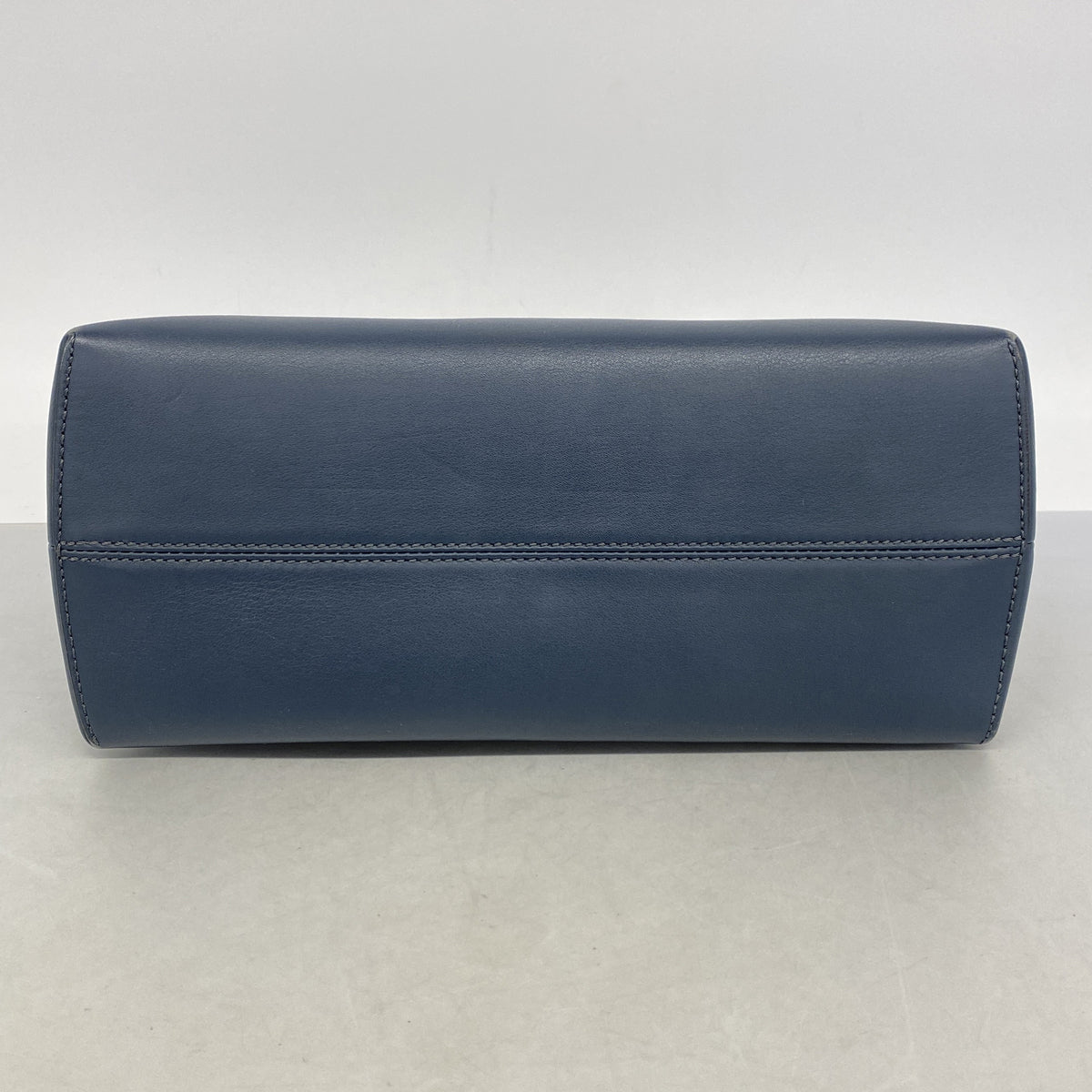 【6hb0523】フェンディ ハンドバッグ ピーカブー バイザウェイ レザー ネイビー ブラウン シルバー金具 2wayバッグ【中古】レディース