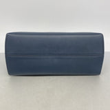 【6hb0523】フェンディ ハンドバッグ ピーカブー バイザウェイ レザー ネイビー ブラウン シルバー金具 2wayバッグ【中古】レディース