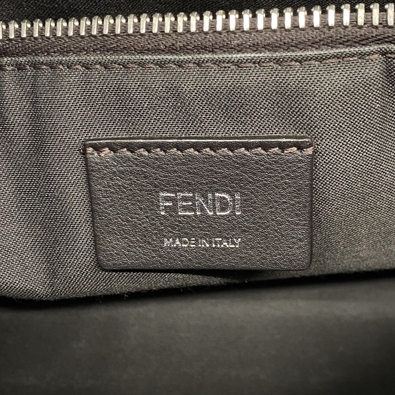 【6hb0523】フェンディ ハンドバッグ ピーカブー バイザウェイ レザー ネイビー ブラウン シルバー金具 2wayバッグ【中古】レディース