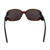 【6hb0525】シャネル サングラス カメリア 5113 プラスチック ブラウン シルバー金具【中古】レディース