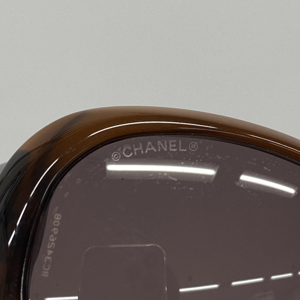【6hb0525】シャネル サングラス カメリア 5113 プラスチック ブラウン シルバー金具【中古】レディース