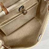 【6hb0526】エルメス ハンドバッグ エールバッグPM トワルGM ナチュラル シルバー金具 □H刻印【中古】レディース