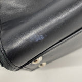 【6hb0527】フェンディ ハンドバッグ レザー ブラック ゴールド/シルバー金具【中古】レディース