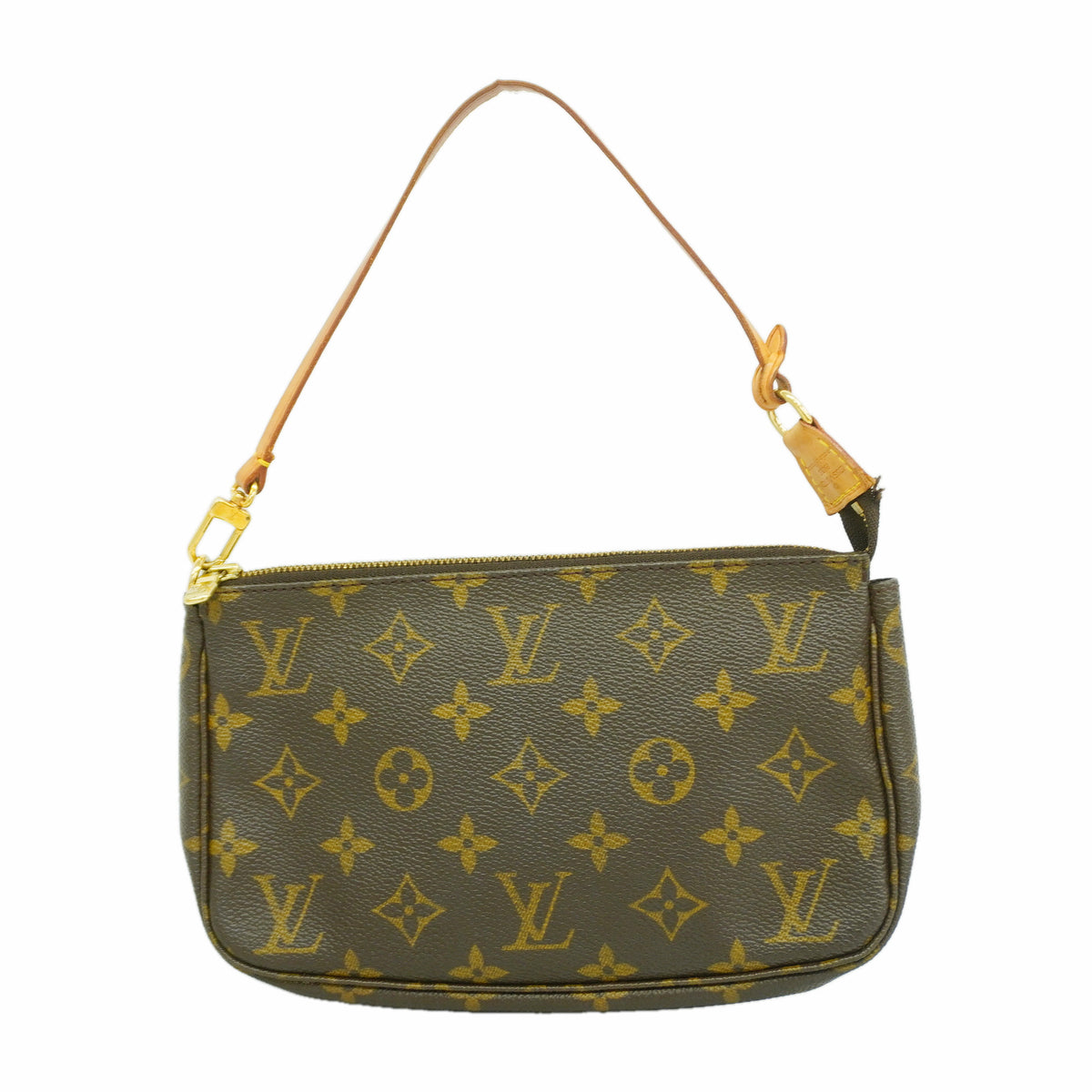 【6hb0534】ルイヴィトン ポーチ モノグラム ポシェットアクセソワール M51980 ブラウン【中古】レディース